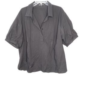 Eloquii black blouse size 20